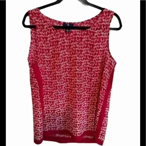 Gap Sleeveless Red Top Size Large - Picture 1 of 2